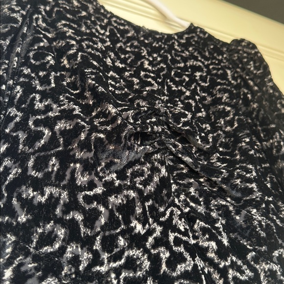 Like New Worn Once Beautiful Velvet Dress With Burnt Out Detail By Sea New York - Picture 3 of 7